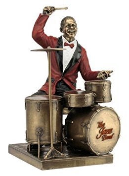 WU Drum Player Statue  Jazz Band Collection