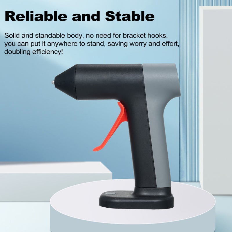3.7V Hot Melt Glue Machine Kit 30s Fast Preheating Mini Glue Machine with 30Pcs Glue Sticks 2000mAh Rechargeable Battery for Crafts DIY Projects and Repairs - Image 2
