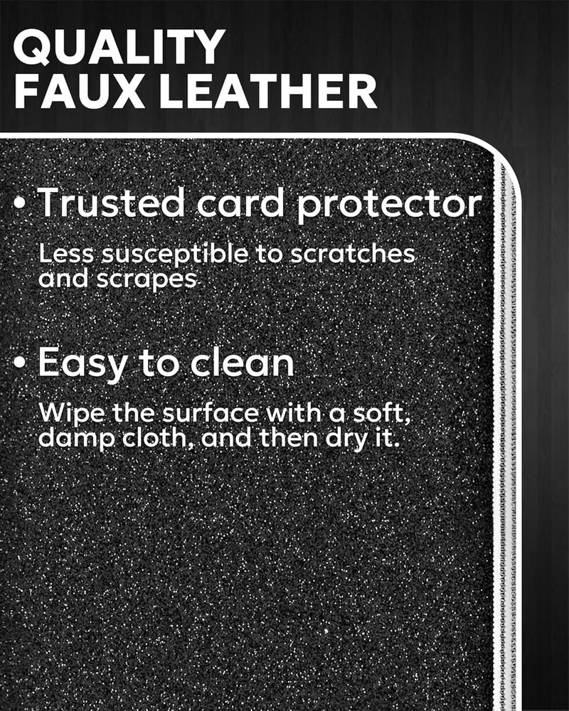eLusefor Stick-On Phone Wallet for Back of iPhone or Android Case | 6 Sleeve Credit Card Holder - Pocket for Cards, Money & ID - Built-in Stand - Waterproof Material - Travel, Work & Life-Proof - Starry - Image 4