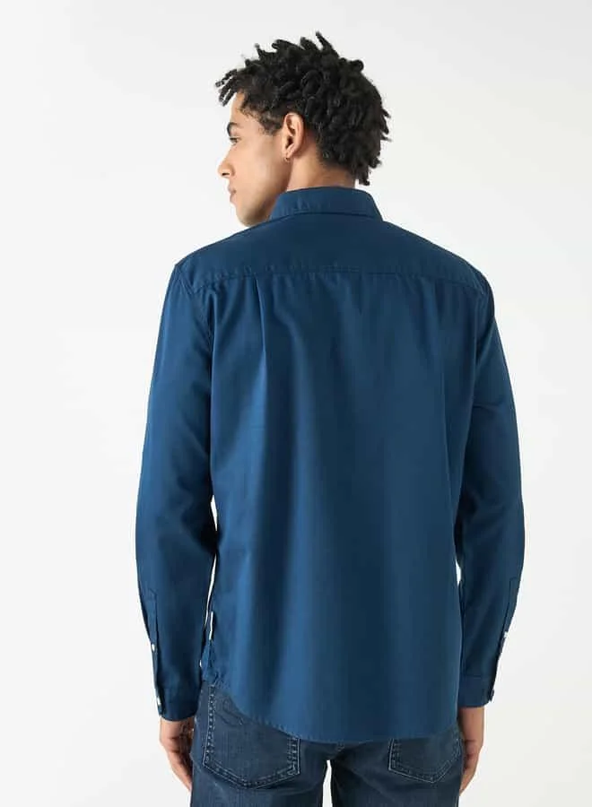 Lee Cooper Lee Cooper Regular Fit Shirt with Long Sleeves and Pocket