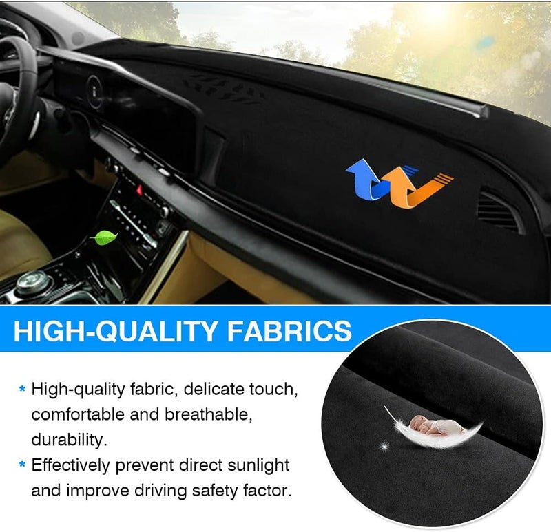 Autorder Dashboard Cover Mat for 2022 2023 2024 2025 Kia Carnival Accessories Dash Cover Dash Mat Glare UV Rays Dashboard Protector - Image 4