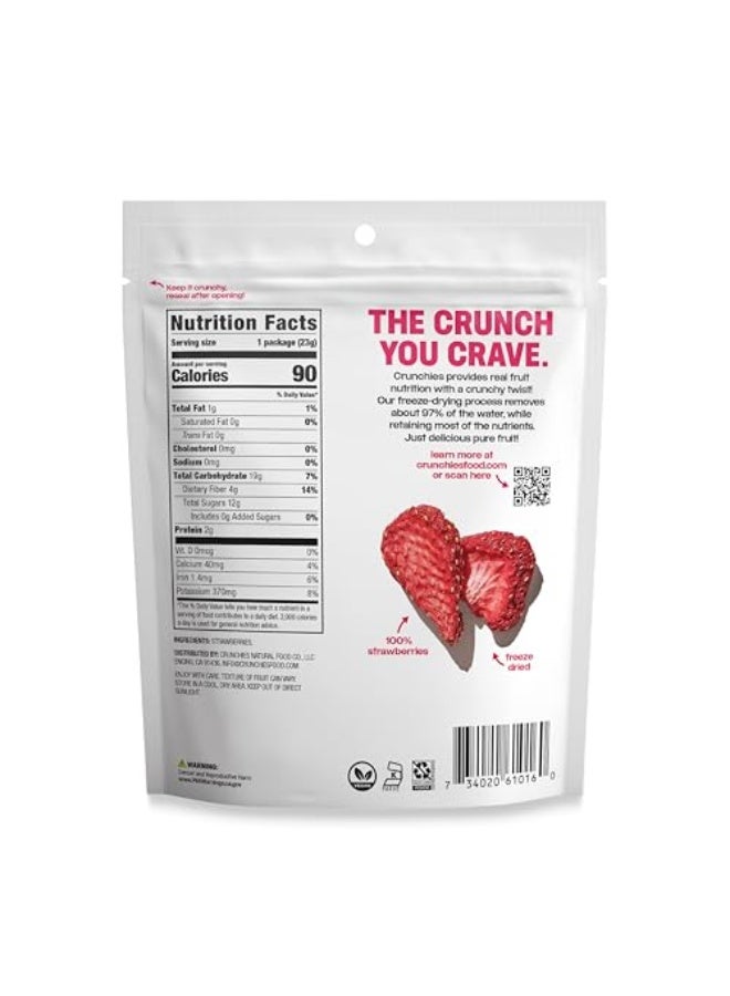 Crunchies FreezeDried Fruits 100 All Natural Crispy Fruit Non GMO and Kosher Resealable Freeze Dried Fruit Snack Packs Pack of 6 Strawberries - Image 5