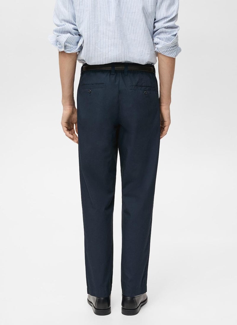MANGO Casual Poplin Regular Fit Pants  - Image 2