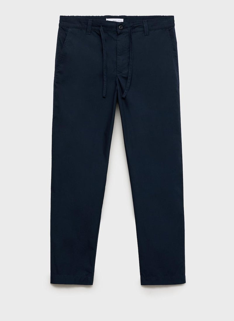 MANGO Casual Poplin Regular Fit Pants  - Image 5