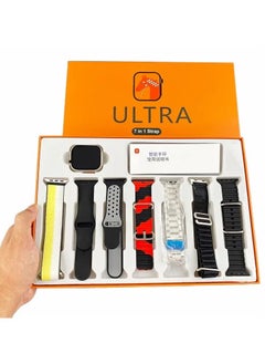 Series 9 ULTRA Smart Watch 2.01inch With A Full Screen Works With The Android And IOS System Is Responsive And Supports GPS With 7 Bracelets