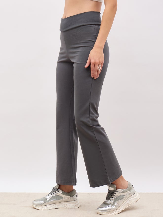 Styli Elasticated Broad Waistband Flared Pants - Image 3