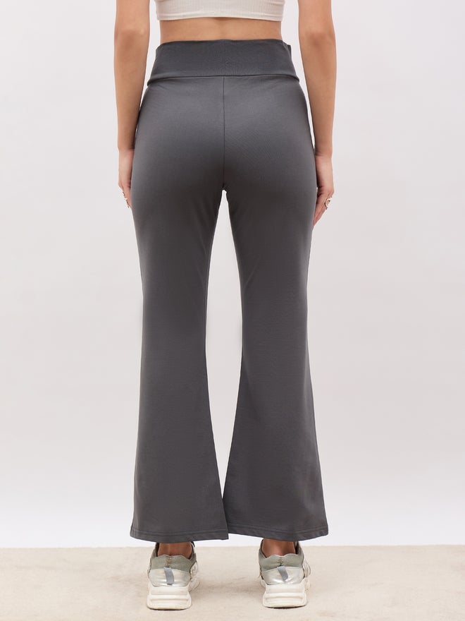 Styli Elasticated Broad Waistband Flared Pants - Image 5