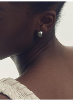 REISS Pollie: Polished Ball Huggie Earrings  - Image 5