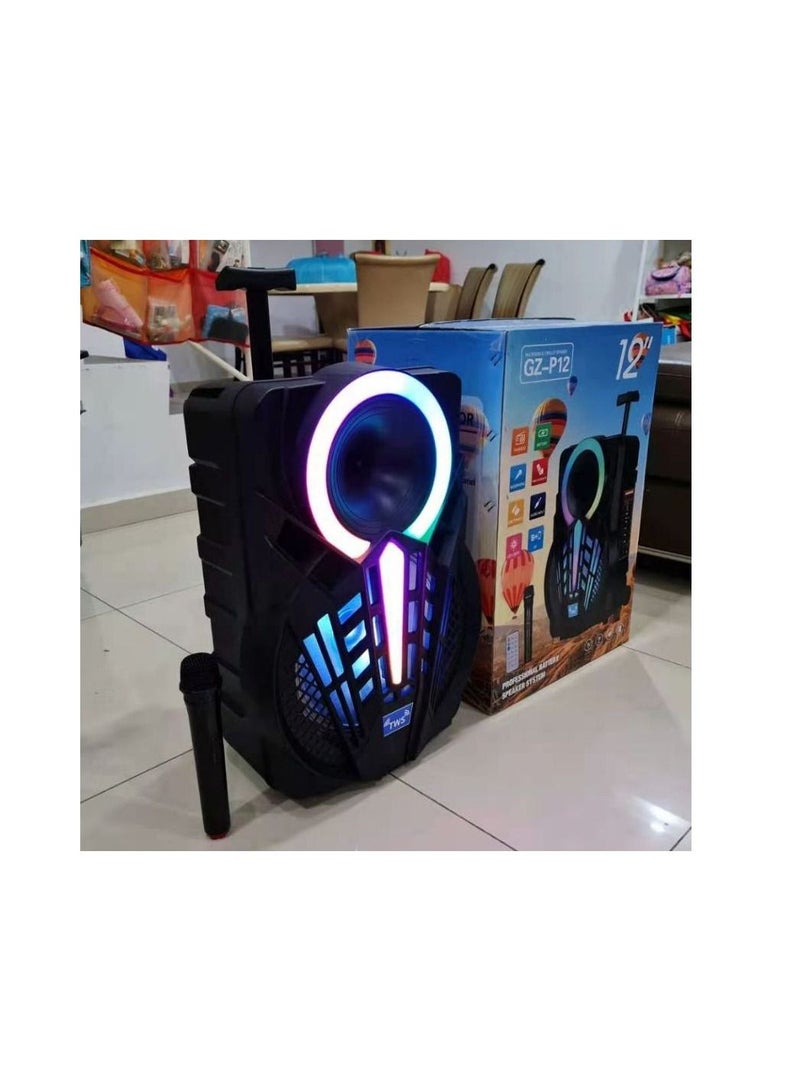 Royal GZ-P12 TWS Wireless Bluetooth Portable Trolley Speaker / 12 Inch ... - Image 3