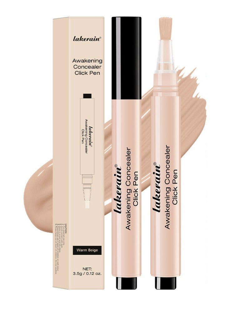 lakerain Pressed Concealer, Under Eye Concealer, Under-eye Brightener & Primer Dark Circles, acne spots,Highly Pigmented and Water-Resistant, Eye Colour Corrector Korean Makeup, brush concealer - Image 1