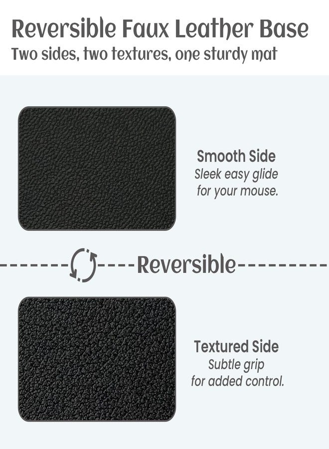 Clever Clean Multi-Functional Dual-Layer Dry Erase Desk Mat, Dry Erase Calendar for Desk - Erasable Desktop Writing Board with Calendar - Non-Slip Faux Leather Desk Protector for Home&Office - 16"x34" Black - Image 5