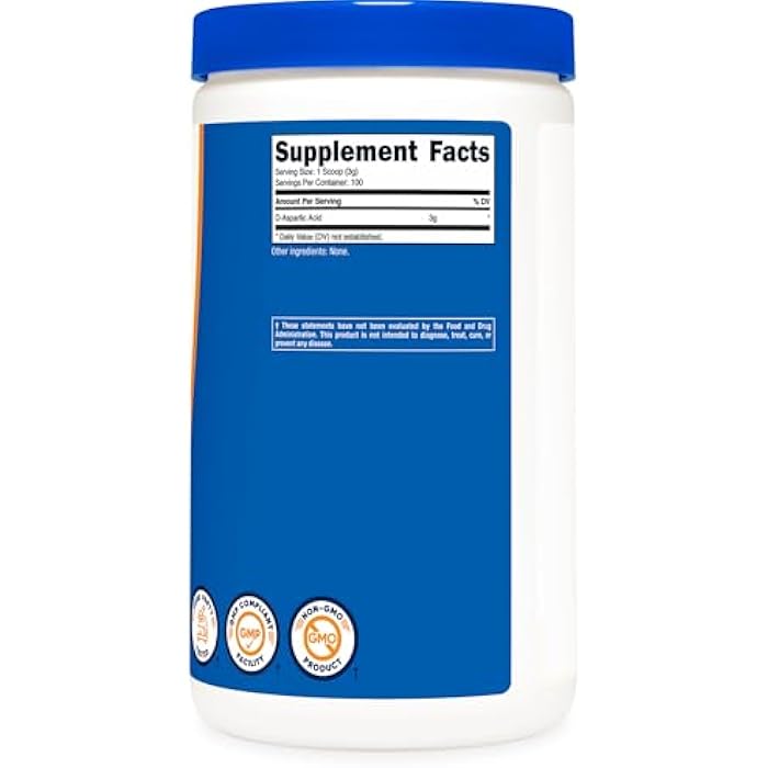 Nutricost D-Aspartic Acid (DAA) Powder 300G - Pure D Aspartic Acid - Image 5