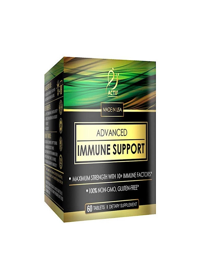 ACTIF Advanced Immune Support With 10+ Factors For Immunity Booster 100% Natural Nongmo 60 Count - Image 2