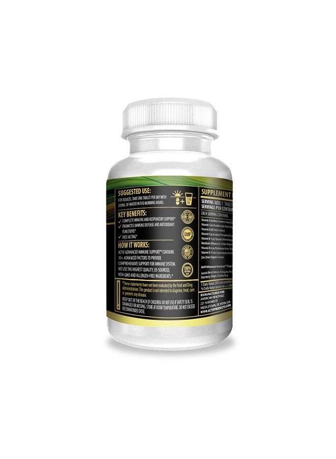 ACTIF Advanced Immune Support With 10+ Factors For Immunity Booster 100% Natural Nongmo 60 Count - Image 5