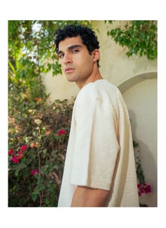 Suit Shop Men’s Textured Oversized T-Shirt  - Image 1