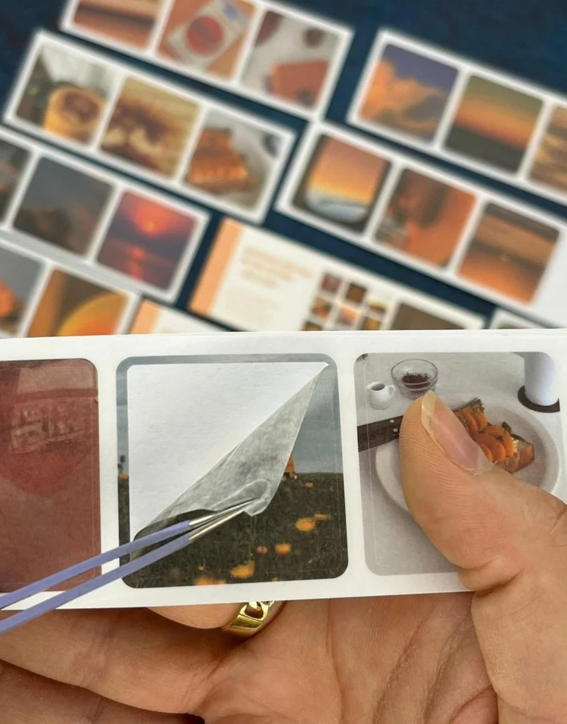 Kağıt Gemi Dükkan Waiting For You Orange Notebook Sticker / Decal / Bullet Journal / Notebook Decoration / Scrapbook