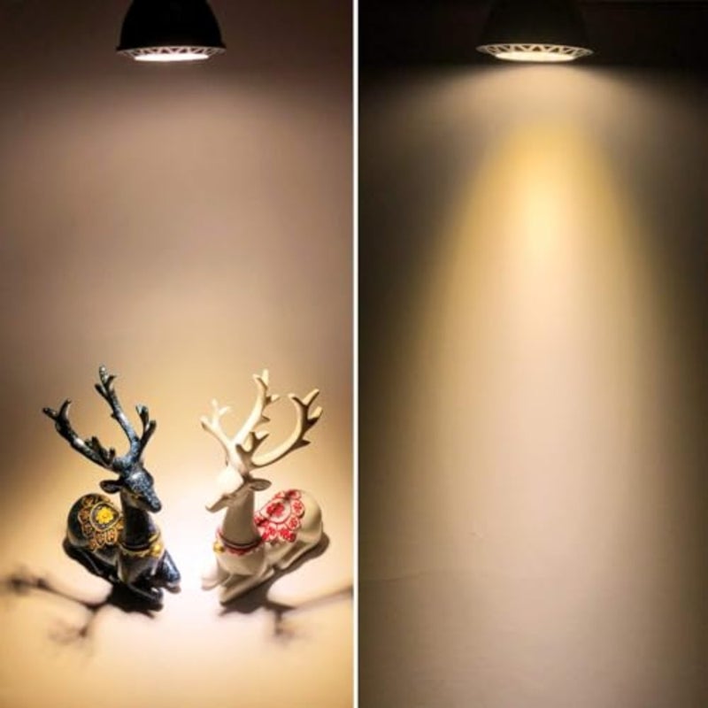 مصابيح GU5.3 LED، ألومنيوم MR16 LED 7 وات 2700 كلفن أبيض دافئ 12 فولت يحل محل المصابيح العاكسة التقليدية 50 وات، مصباح كشاف LED بزاوية شعاع 38 درجة، حزمة من 6 - Image 4