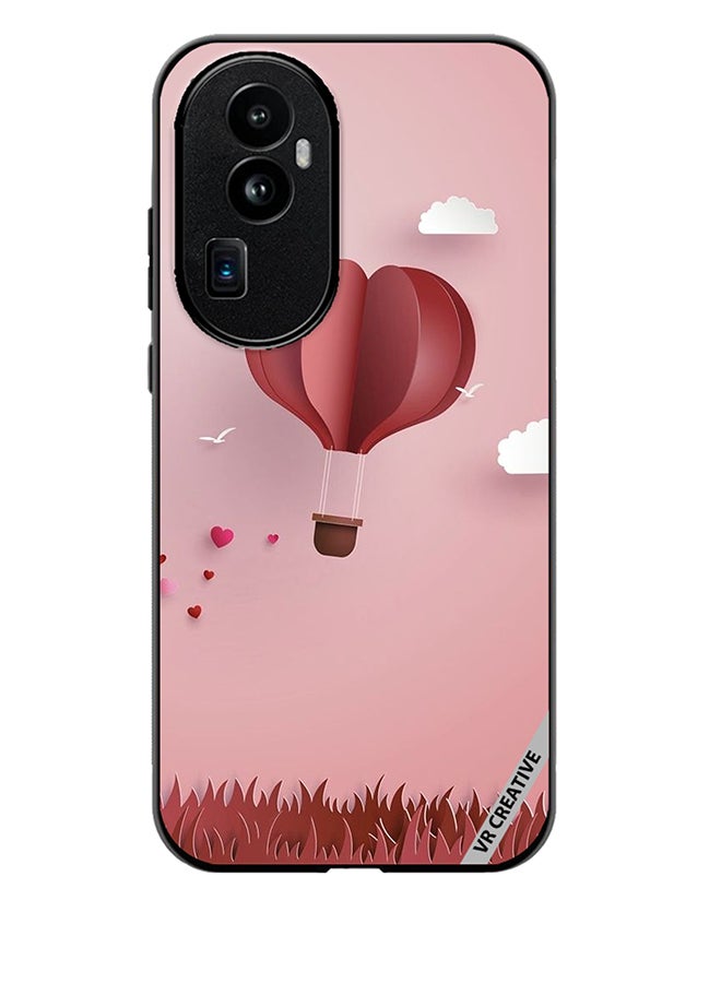 VR CREATIVE Protective Case Cover For Oppo Reno 10 Pro Plus Paper Hot Air Balloon Design Multicolour - Image 1
