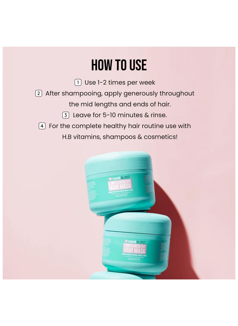 HAIR BURST Thickening Hair Mask with Black Oat Extract & Avocado Oil - Hydrating Hair Growth Mask that Promotes Healthier, Stronger Hair (220ml)