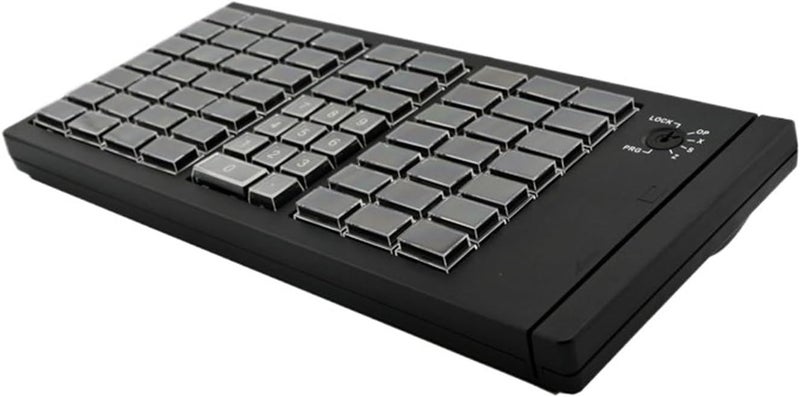 ROOUIO Cash Register, Supermarket Cash Register Keyboard 66 Cash Register Keyboard, Programmable Membrane Cash Register Device Without Programming Keyboard - Image 3