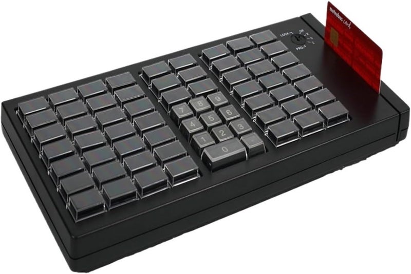 ROOUIO Cash Register, Supermarket Cash Register Keyboard 66 Cash Register Keyboard, Programmable Membrane Cash Register Device Without Programming Keyboard - Image 1