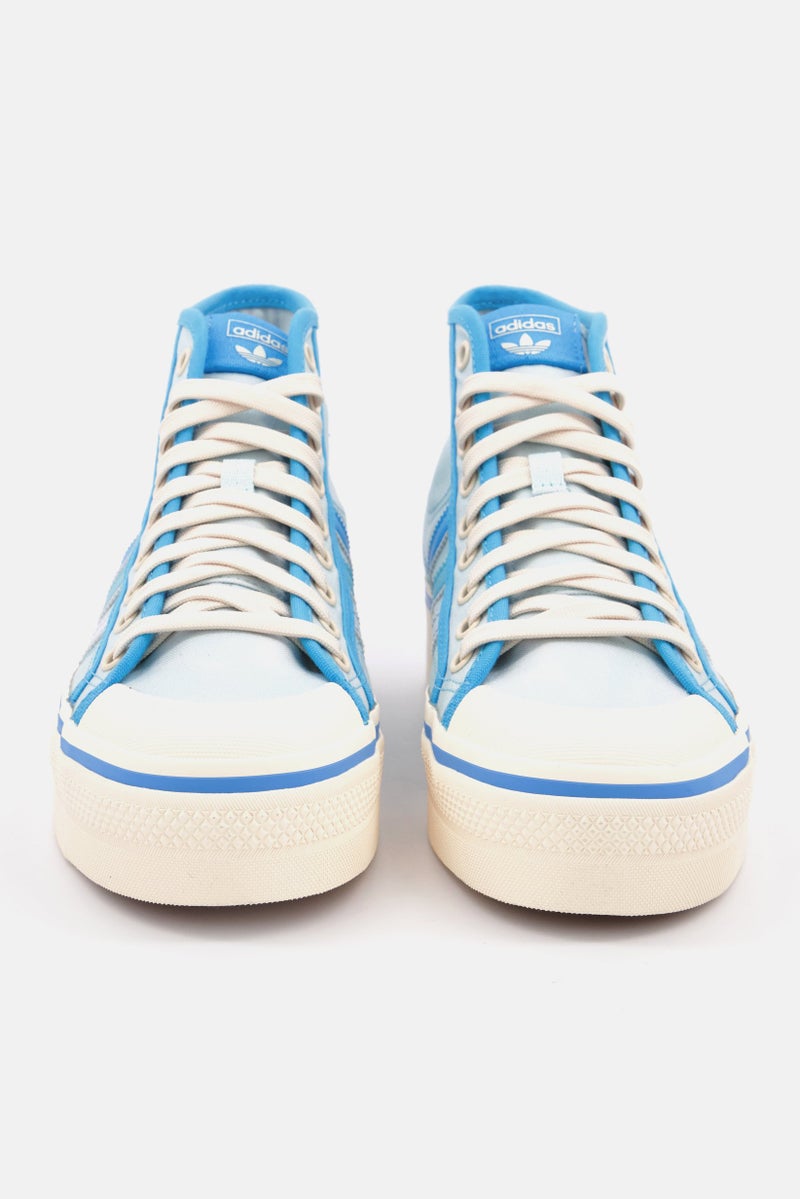 adidas Originals Women Nizza Platform Mid Sport Shoes, Turquoise/Off White - Image 4