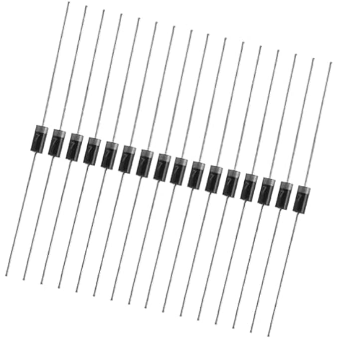 High Voltage Rectifier Diode 1N4007 1A Current Capacity Durable Aluminum And Silicone Material Pack Of 100 For Circuit Board Repair And Electronics Maintenance - Image 5