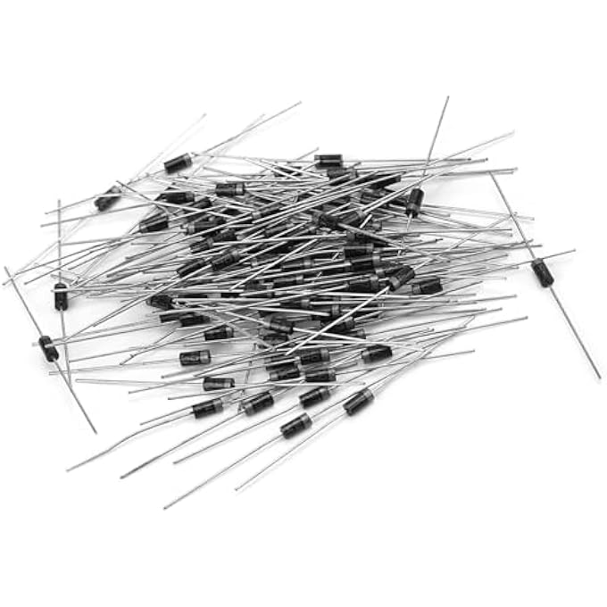 High Voltage Rectifier Diode 1N4007 1A Current Capacity Durable Aluminum And Silicone Material Pack Of 100 For Circuit Board Repair And Electronics Maintenance - Image 4