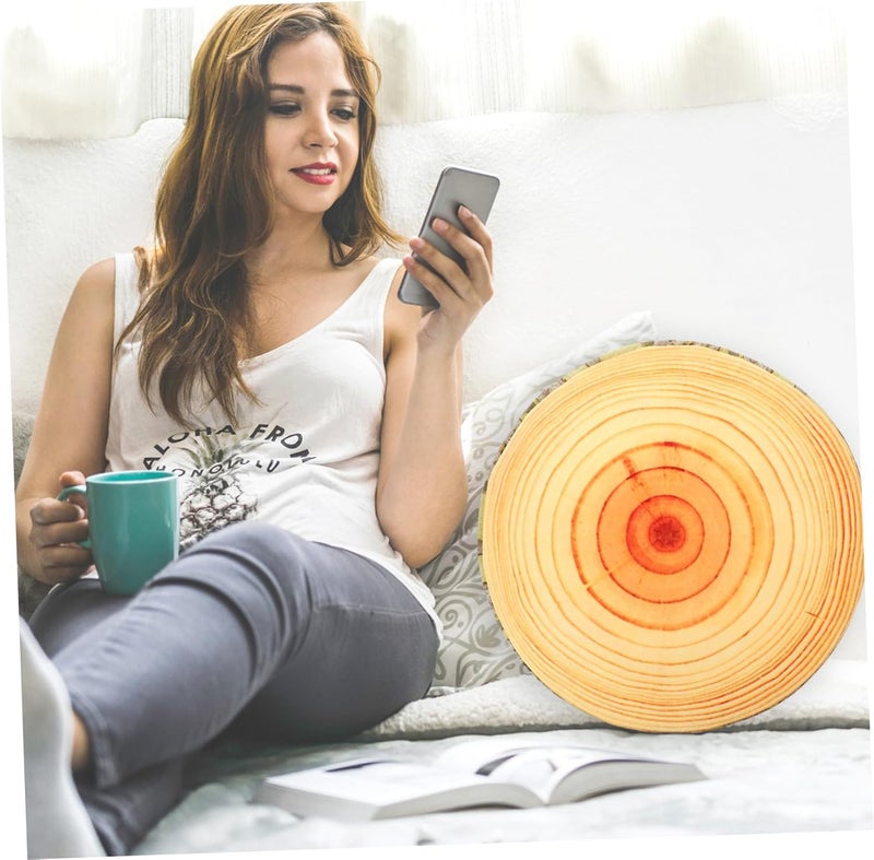 Stump Throw Pillow Plush Decorative Cushion for Couch Unique Tree Stump Design Comfortable and Fun Soft Plush Pillow for Home Office and - Image 5