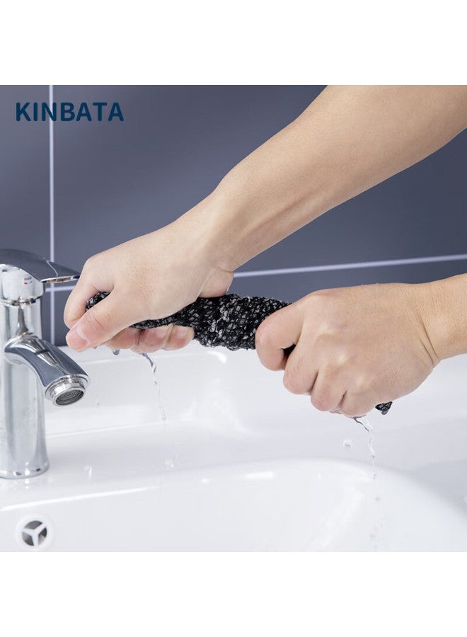 Kinbata Exfoliating Washcloth, Powerful Back Scrubber, Bath Flower, Long Strip Back Scrubber, Double-sided Bath Towel, For Home Use, Striped Style - Image 5