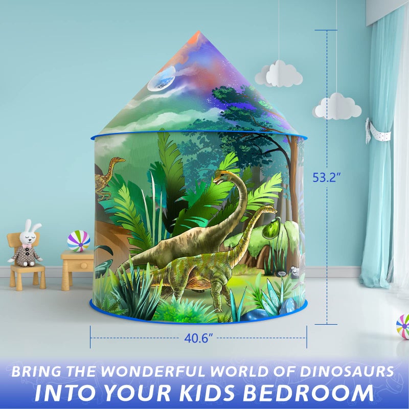 Afomida Dinosaur Play Tent for Kids - Pop Up Adventure Tent for Indoor and Outdoor Play - Image 5