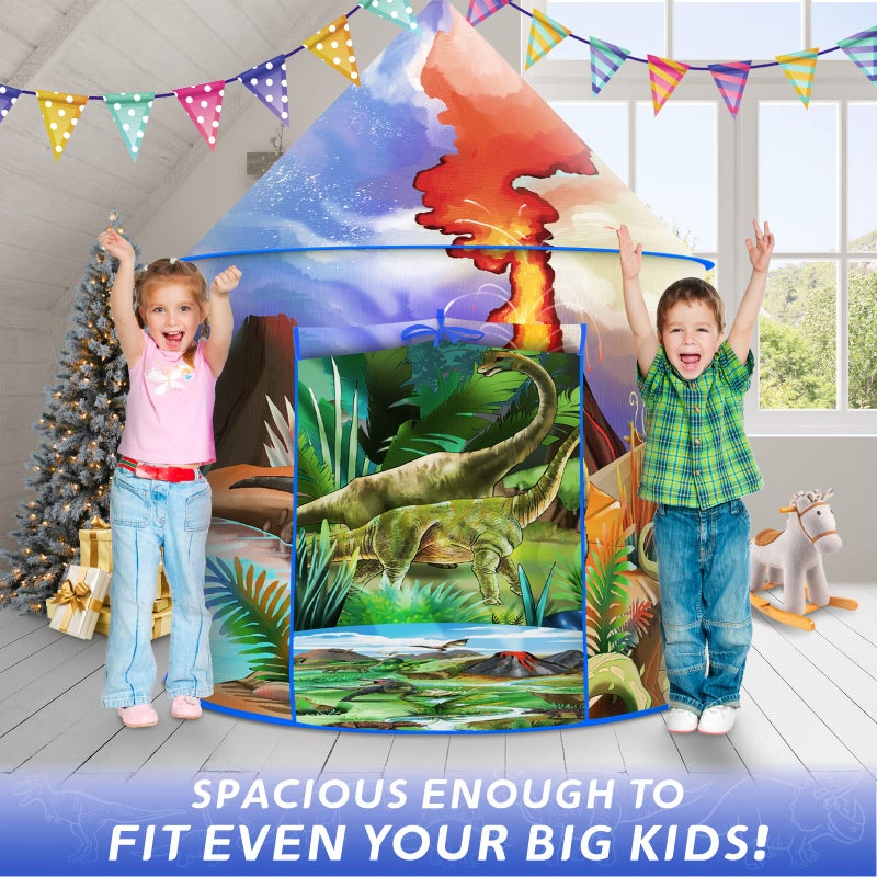 Afomida Dinosaur Play Tent for Kids - Pop Up Adventure Tent for Indoor and Outdoor Play - Image 2