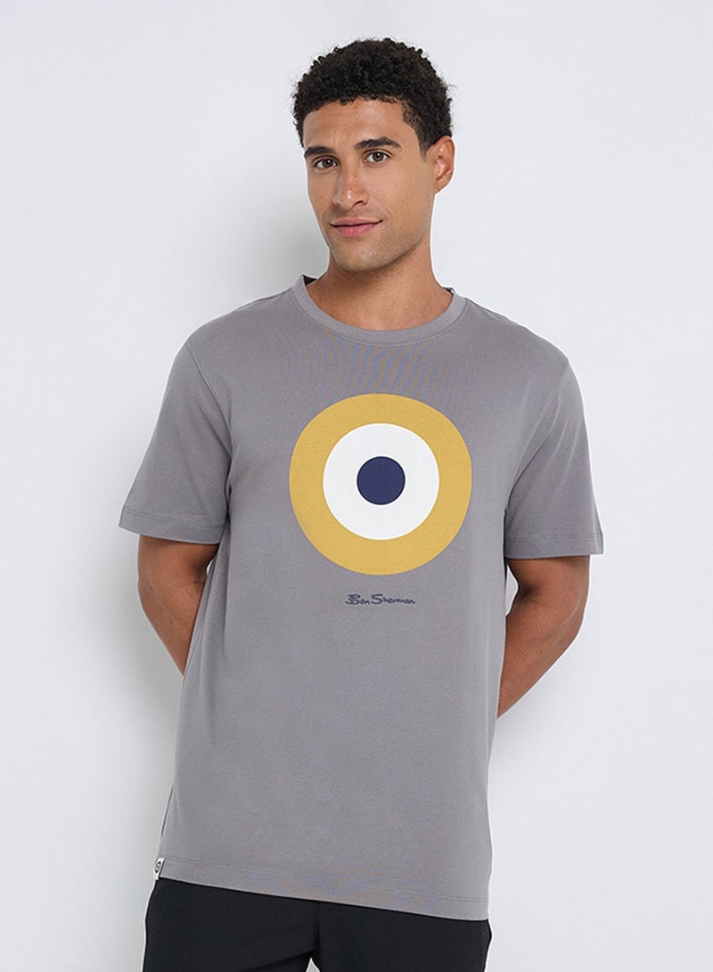 Ben Sherman Signature Target Print Crew Neck T-Shirt - Image 1