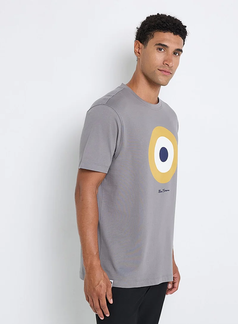 Ben Sherman  Signature Target Print Crew Neck T-Shirt for Men | Best Price UAE