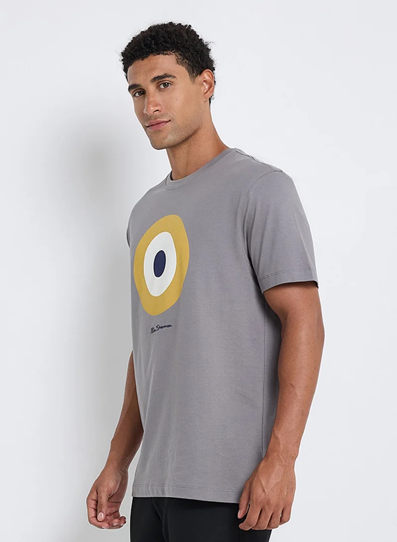 Ben Sherman  Signature Target Print Crew Neck T-Shirt for Men | Best Price UAE