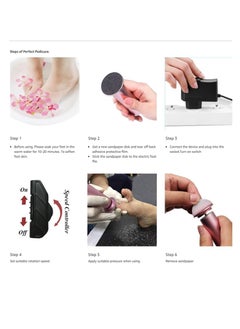 Milatech Electric Callus Remover, Foot File Pedicure Tool with Speed Controller and 60pcs Replacement Sandpaper Disk for Men Women Dead Dry Crack Skin Calluses  - Image 5