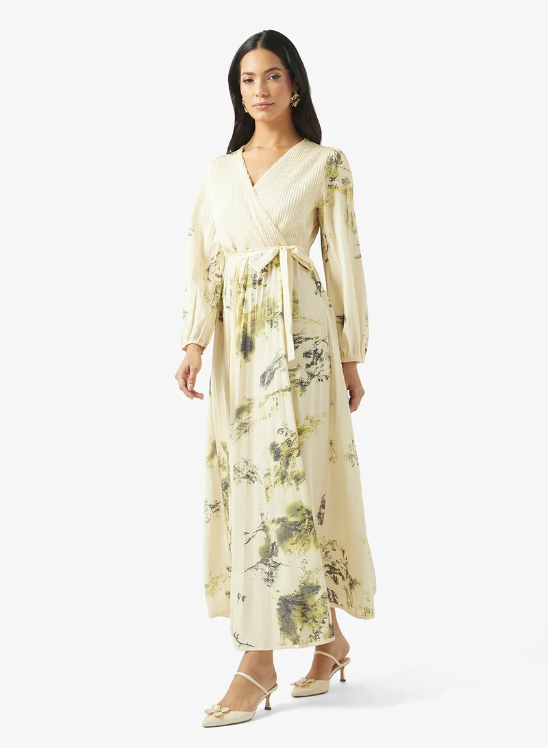 ELLA Floral Print A-line Dress