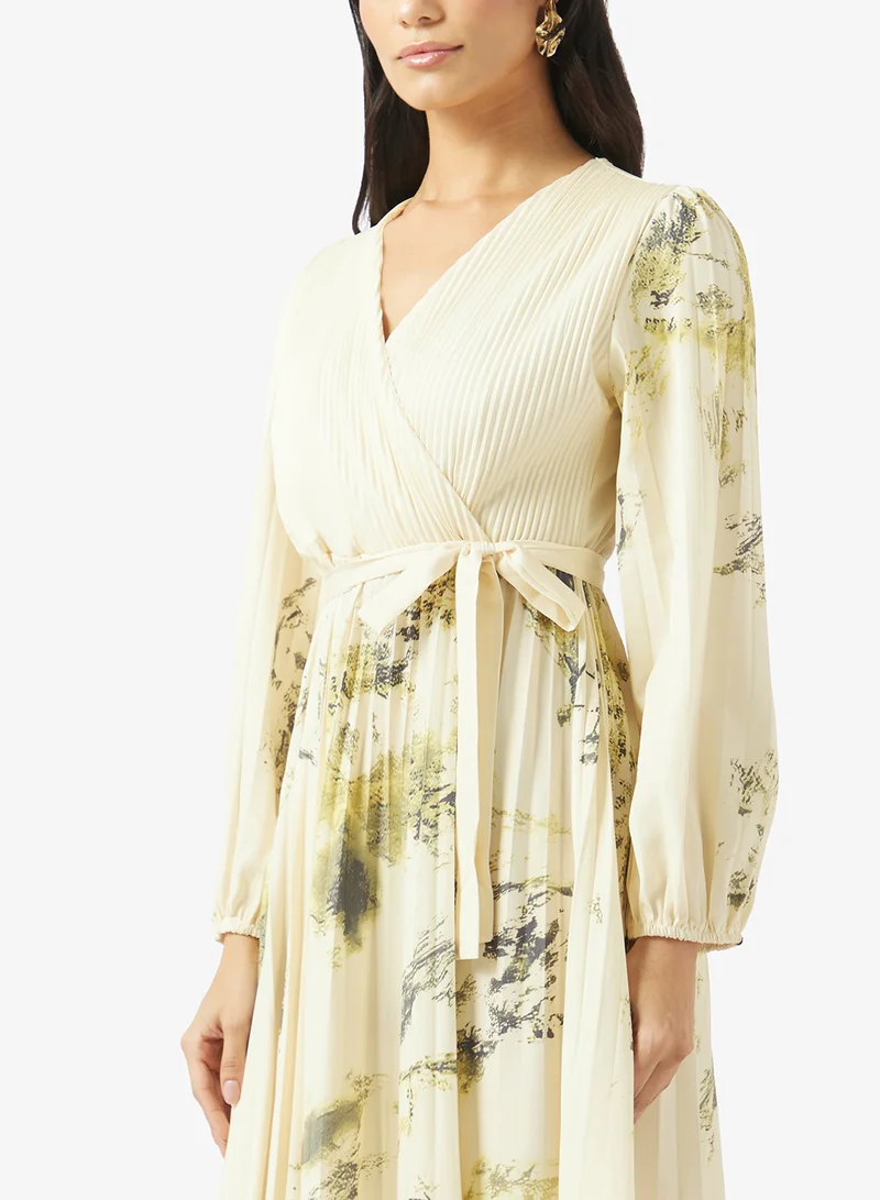 Ella  Floral Print A-line Dress for Women | Best Price UAE