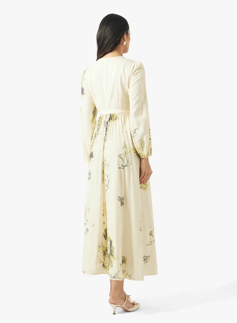 ELLA Floral Print A-line Dress