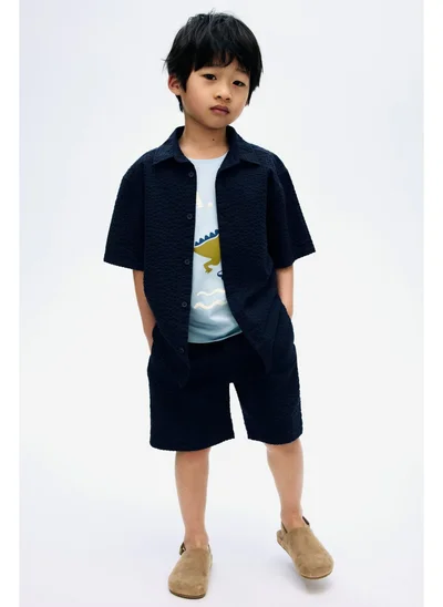 H&M Cotton seersucker shorts