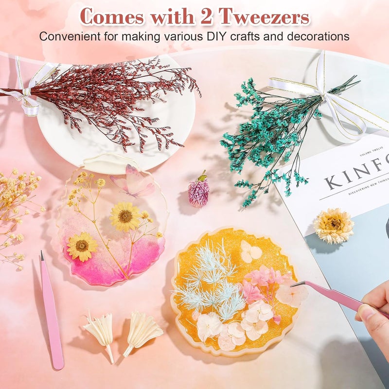 Comkrivy Real Dried Flowers 100% Natural Dried Flowers, Mixed Colors Dried Leaf Flowers for DIY Arts and Crafts Candles Resin Jewelry Nail Pendant Cards Scrapbooking Wedding Home Decoration (Blue) - Image 3