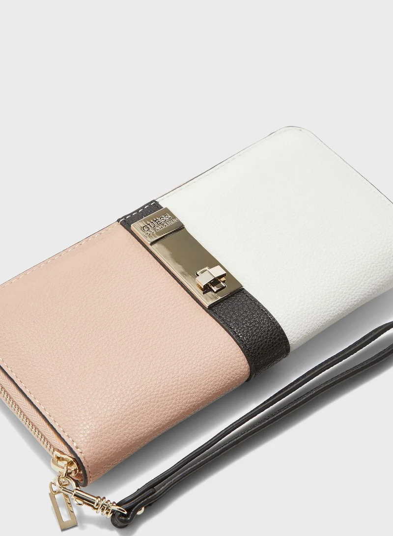 GUESS Asher Large Zip Around Purse