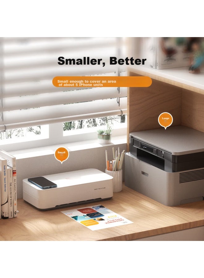 Hprt V1 Color Wireless Inkjet Printer, Compact Home-use High-volume Low-cost Photo Printer For Students And Home Use - Image 3