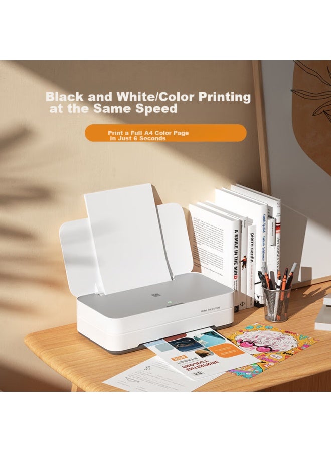 Hprt V1 Color Wireless Inkjet Printer, Compact Home-use High-volume Low-cost Photo Printer For Students And Home Use - Image 2