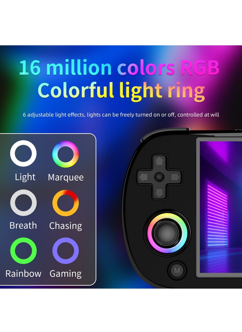 ANBERNIC  - Retro RG40XX H Portable Game Console, 64-bit, Linux, 4.0-inch IPS screen, Compatible with 5G WiFi, Bluetooth, HDMI-TV output (Black, 64GB) - Image 1