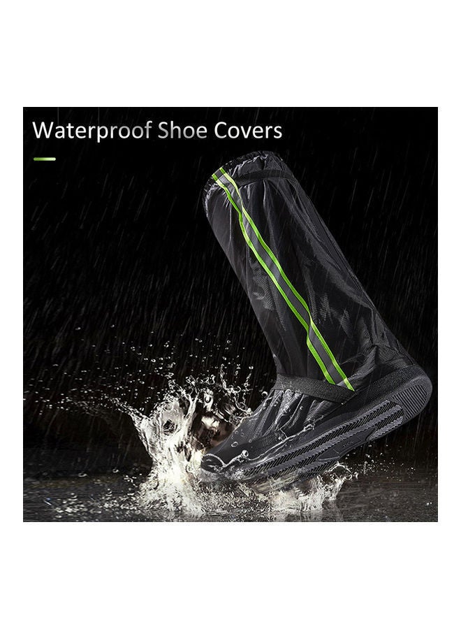 NIBEMINENT Rain Boot Shoe Covers With Reflective Strips - Image 5