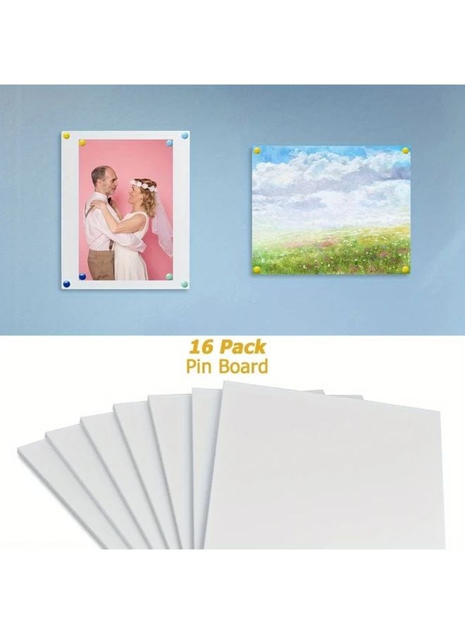 20 قطعة من ألواح رغوة اللب البيضاء مقاس 10 × 8 بوصة بسمك 5 مم لعرض الفنون الحرفية - Image 5