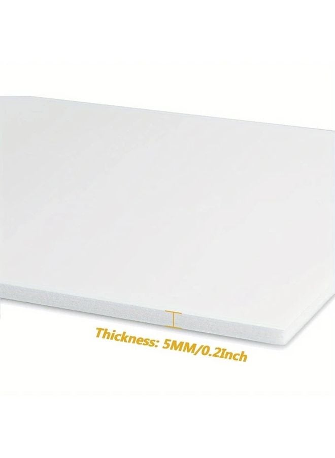20 قطعة من ألواح رغوة اللب البيضاء مقاس 10 × 8 بوصة بسمك 5 مم لعرض الفنون الحرفية - Image 4