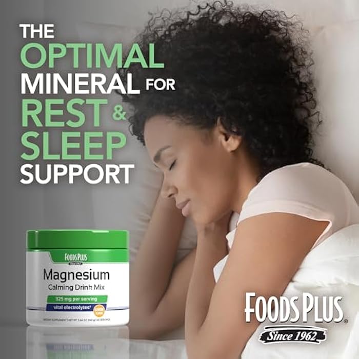 FoodsPlus Magnesium Calming Drink Mix, Magnesium Citrate Supplement, Calming Magnesium, Vital Electrolytes, Supports Sleep and Wellbeing, Lemon Flavor, 40 Servings - Image 4