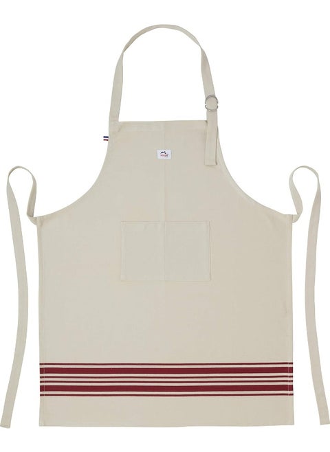 Kitchen Apron. 100% cotton. 70 x 85 cms with adjustable neck strap. Double front pocket. Machine Washable. Designed by   in France.